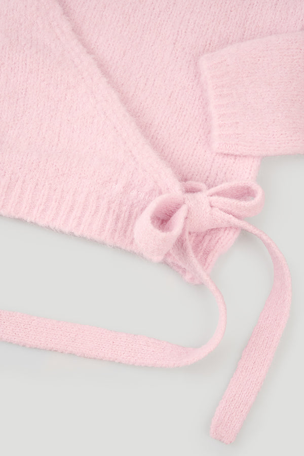 Oh April Indie Wrap Jacket Sugar Pink