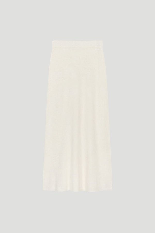 Oh April Insa Knit Skirt Off White