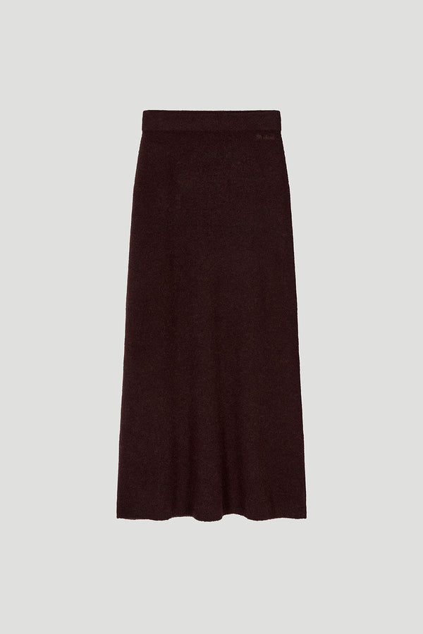 Oh April Insa Knit Skirt Truffle