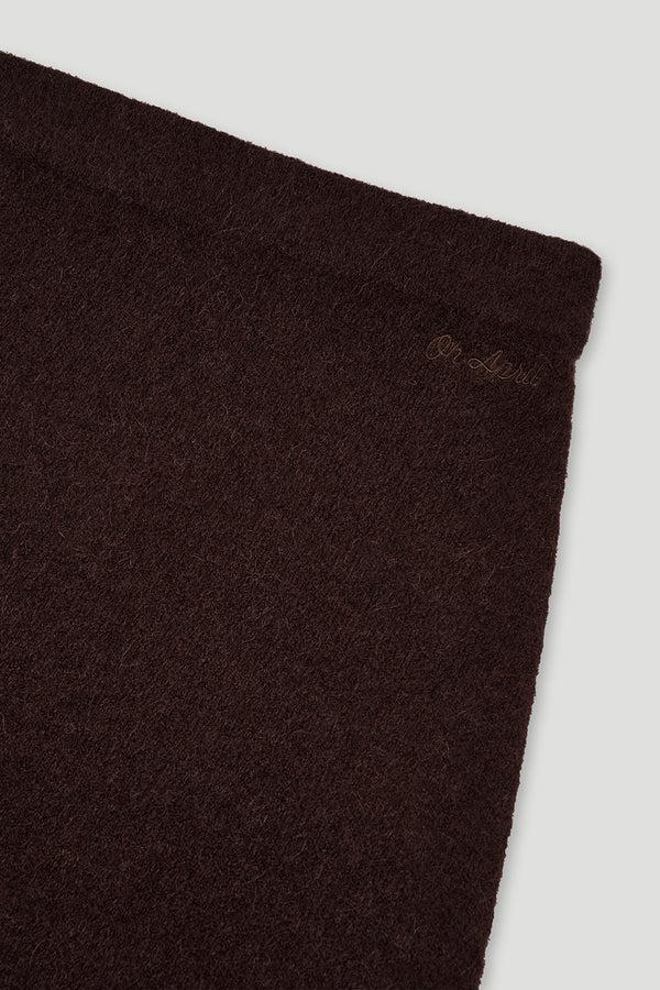 Oh April Insa Knit Skirt Truffle