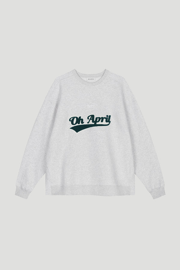 oh april Ivo Sweatshirt Retro OH APRIL Grey