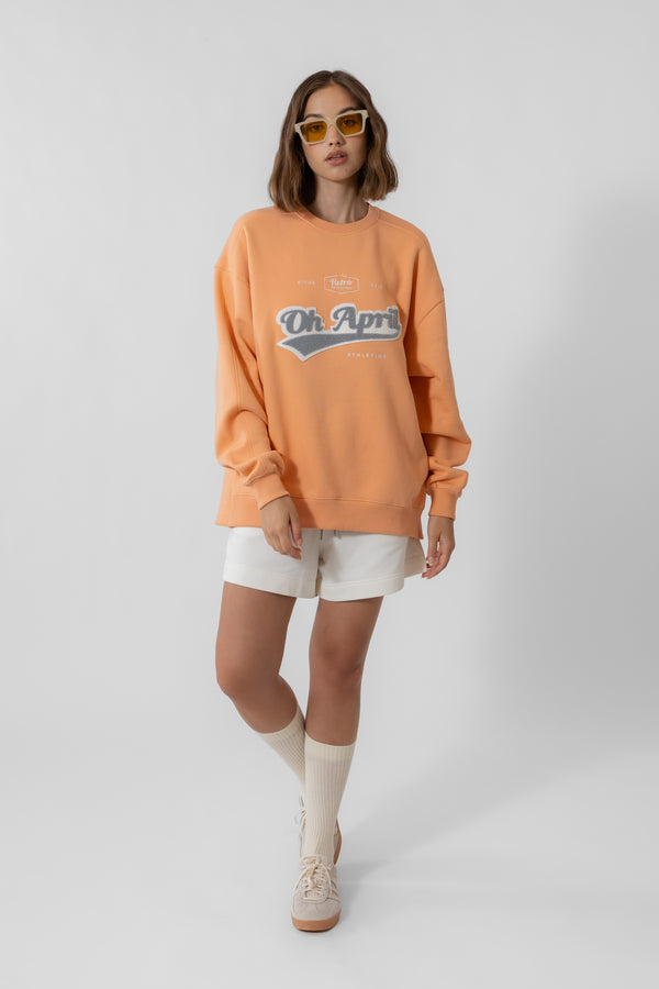 Oh April Ivo Sweatshirt Retro OH APRIL Peach