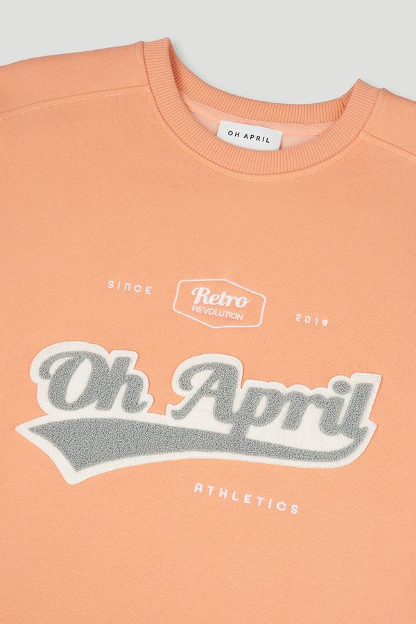 Oh April Ivo Sweatshirt Retro OH APRIL Peach