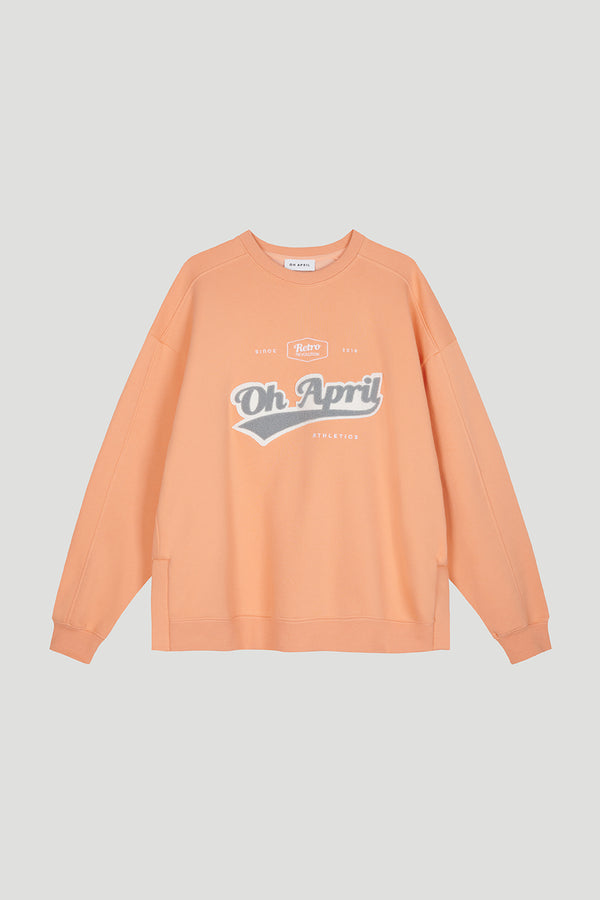 oh april Ivo Sweatshirt Retro OH APRIL Peach