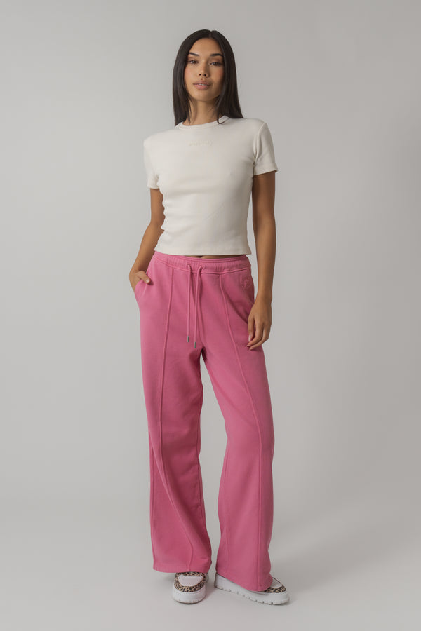 Oh April Ivy Rib T-Shirt Sand