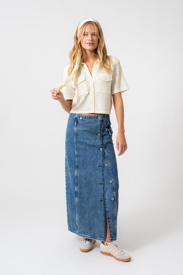 oh april Jah Blouse Vanilla