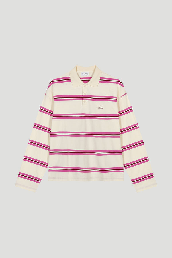 Oh April Jolina Polo Candy Stripe