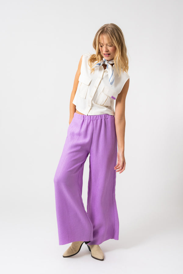 oh april Ka Trousers Bright Lilac