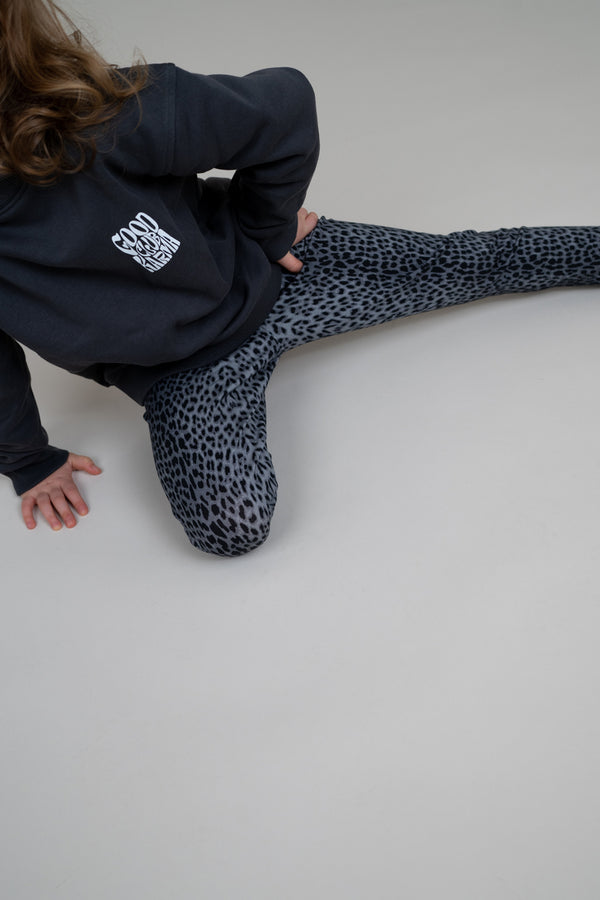 Oh April Kids Leggings Leo Grey
