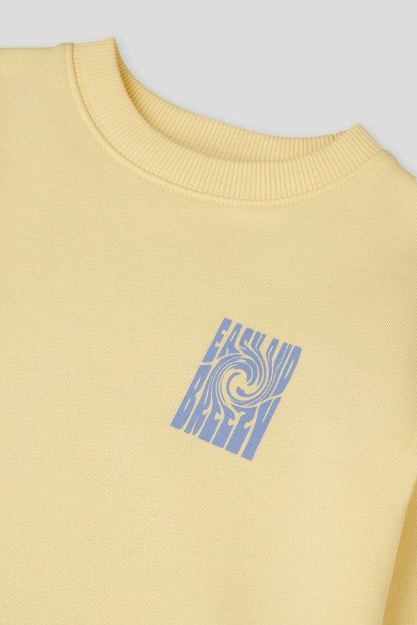 Oh April Kids Sweater Breezy Pastel Yellow