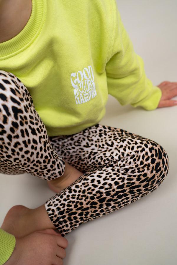 Oh April Kids Sweater Good Karma Club Lime