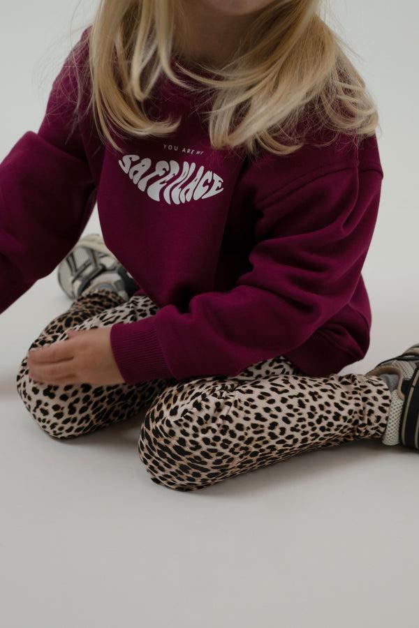 Oh April Kids Sweater Safe Place Berry