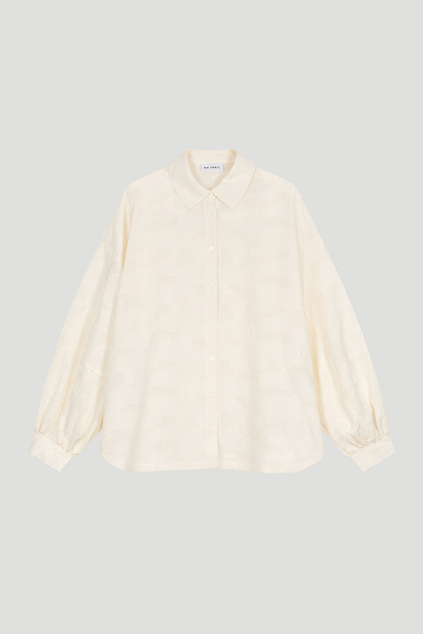 oh april Lah Blouse Vanilla