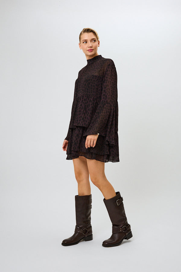 Oh April Lavinia Volant Dress Leo Truffle