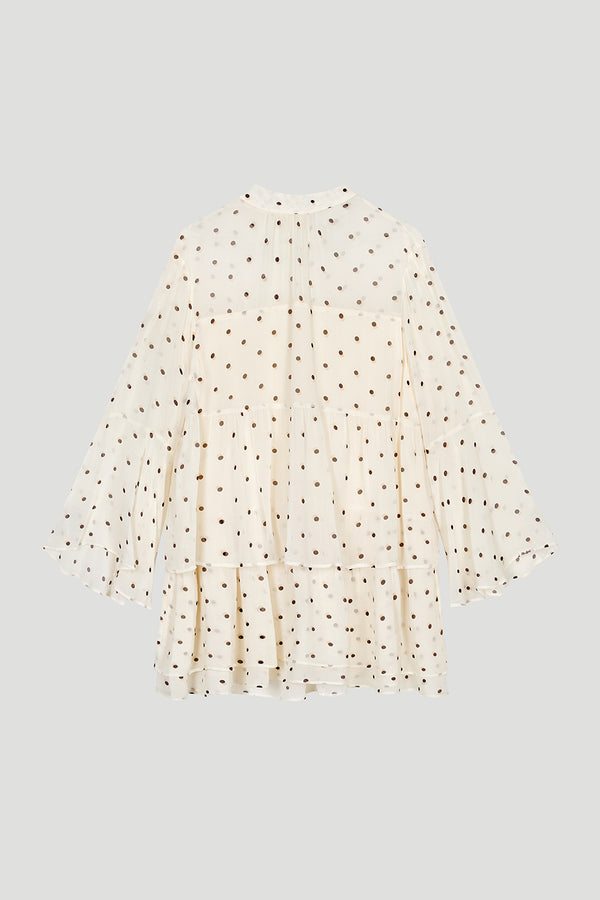 Oh April Lavinia Volant Dress Polkadot