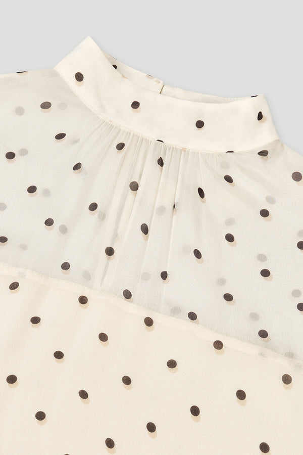 Oh April Lavinia Volant Dress Polkadot