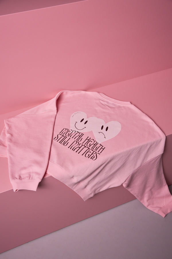 Oh April Light Sweater Mental Health Rose