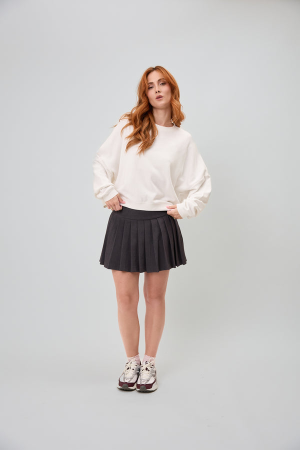 Oh April Light Sweater Mental Health White