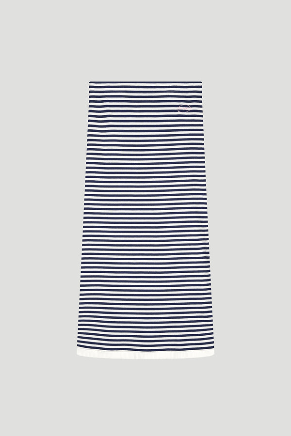 Oh April Lior Striped Skirt Blackberry