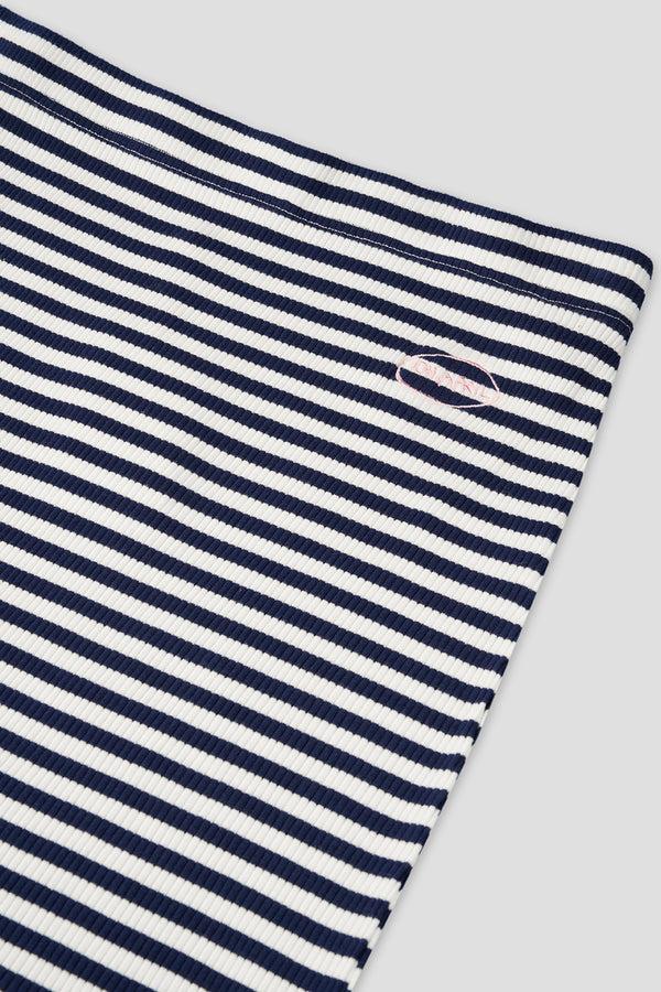 Oh April Lior Striped Skirt Blackberry