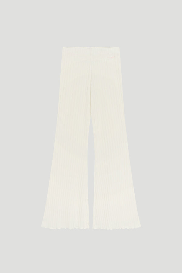 oh april Lyle Extra Flared Pants Off White