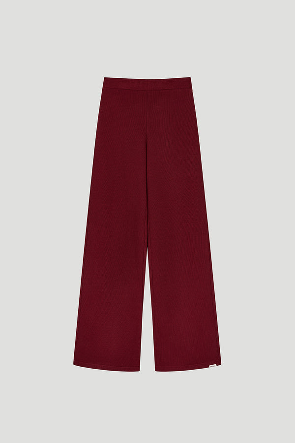 Oh April Lyle Flared Winter Pants Merlot