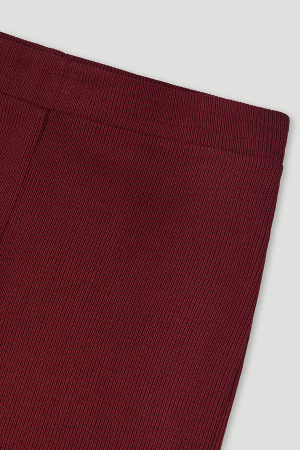 Oh April Lyle Flared Winter Pants Merlot