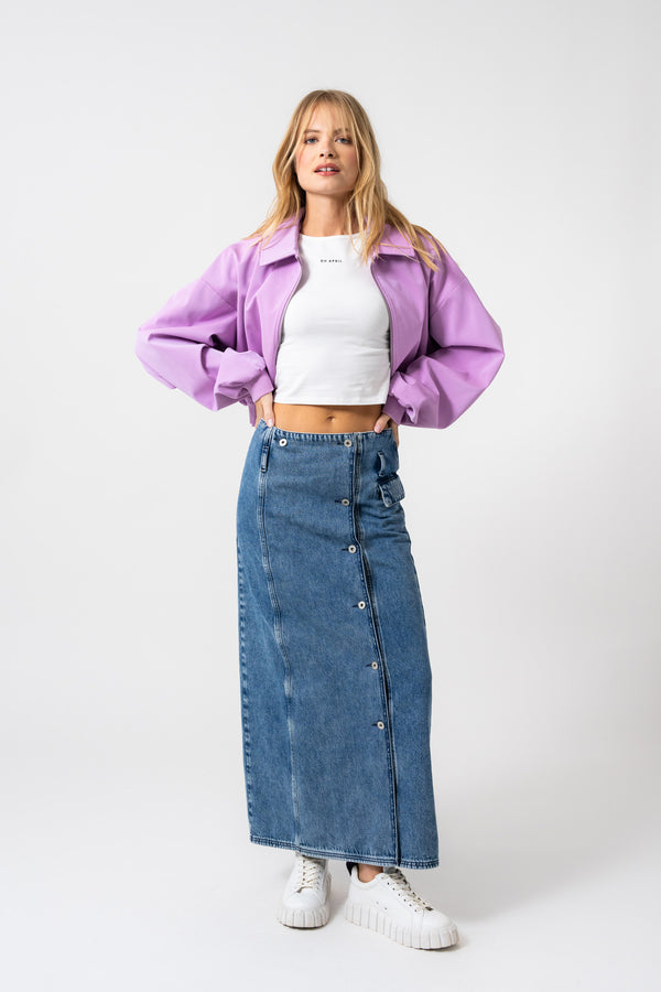 Oh April Mae Jacket Bright Lilac