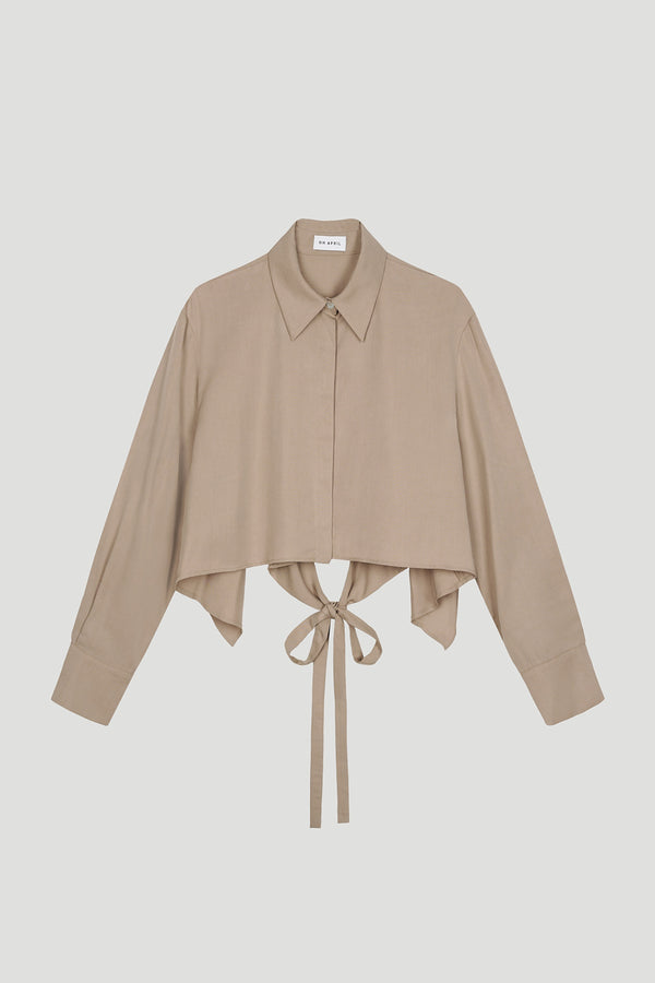 oh april Mélie Blouse Taupe