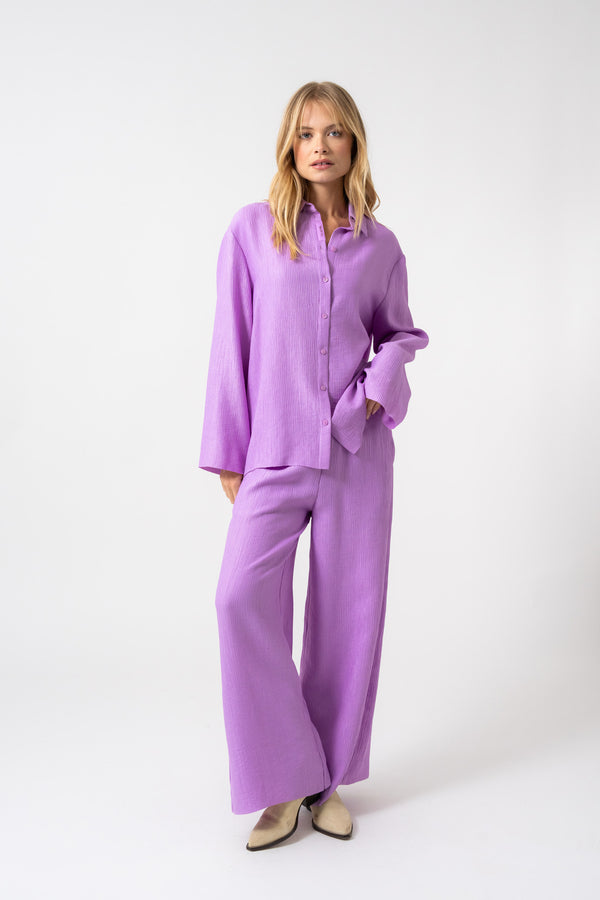 Oh April Mir Blouse Bright Lilac