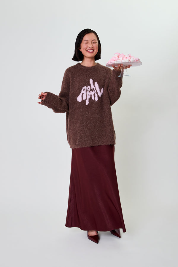 oh april Moani Jumper Brown