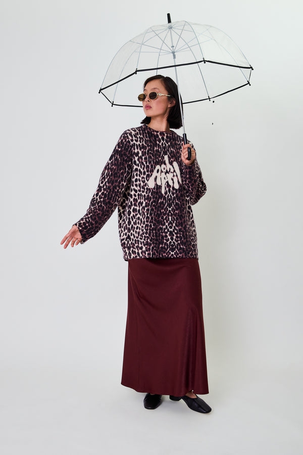 Oh April Moani Jumper Leo Cherrywood