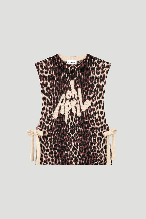 Oh April Moxie Tie Vest Leo Cherrywood