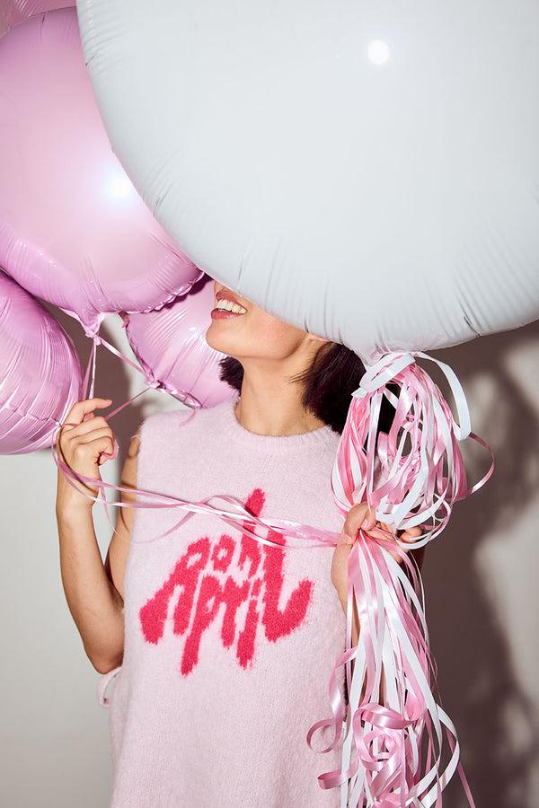 oh april Moxie Tie Vest Sugar Pink