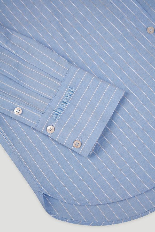 Oh April Nia Button Up Shirt Ice Blue