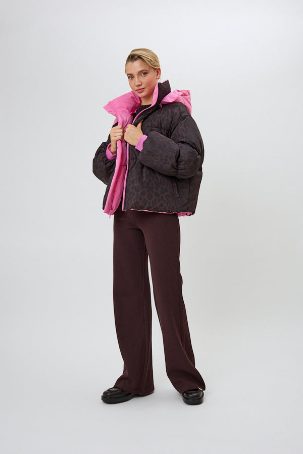 oh April Nicky Puffer Jacket Candy/Truffle Leo