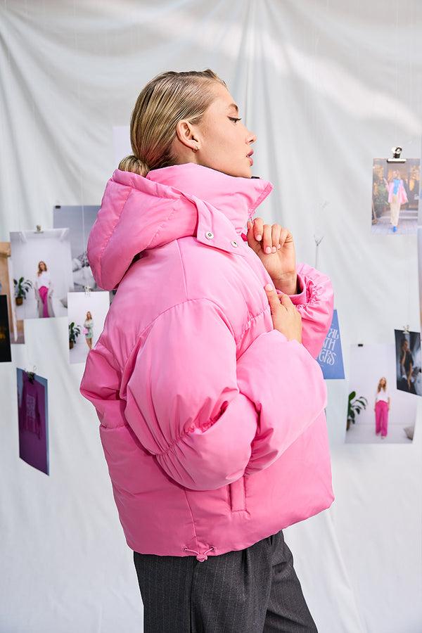 oh april Nicky Puffer Jacket Candy/Truffle Leo