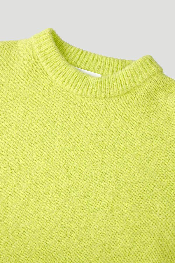 Oh April Ola Fluffy Jumper Lime