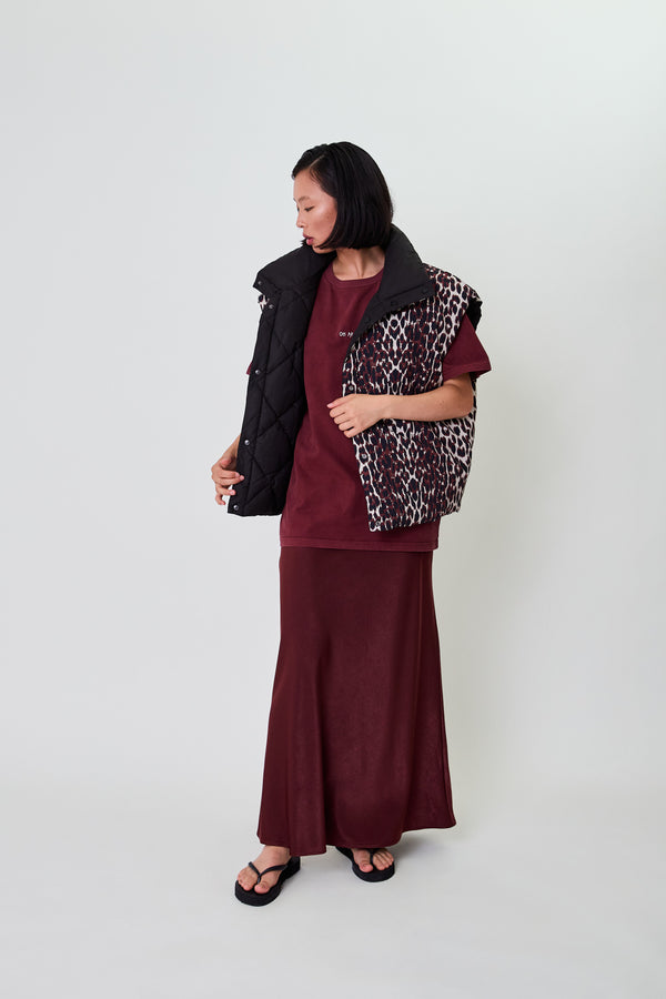 oh april Onyx Puffer Vest Black