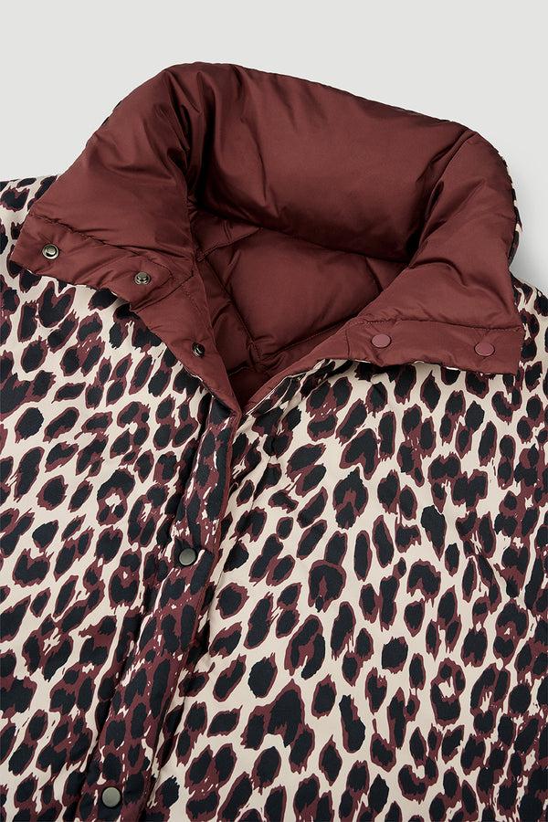 Oh April Onyx Puffer Vest Cherrywood