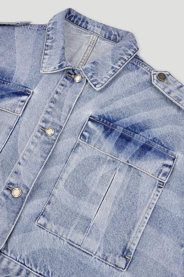 Oh April Oona Denim Jacket Blue Zebra