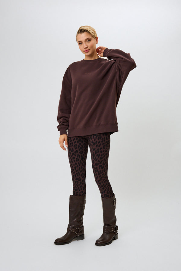Oh April OV Sweater Good Karma Truffle