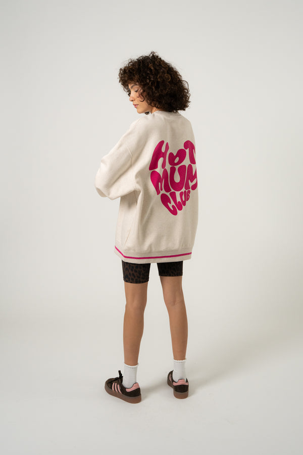 Oh April OV Sweater Hot Mom Beige Melange