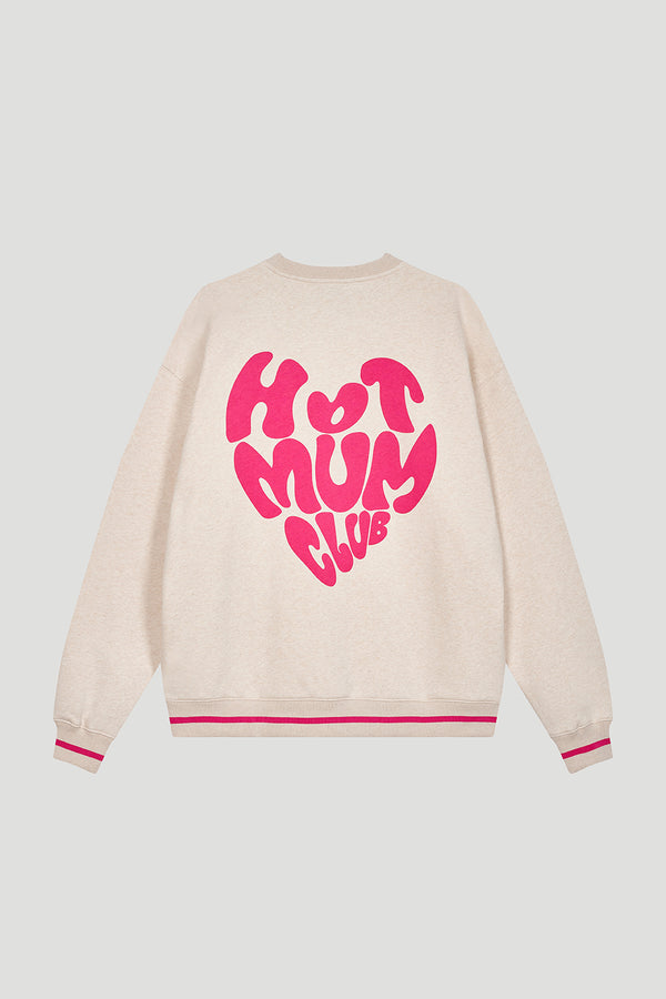 oh april OV Sweater Hot Mom Beige Melange