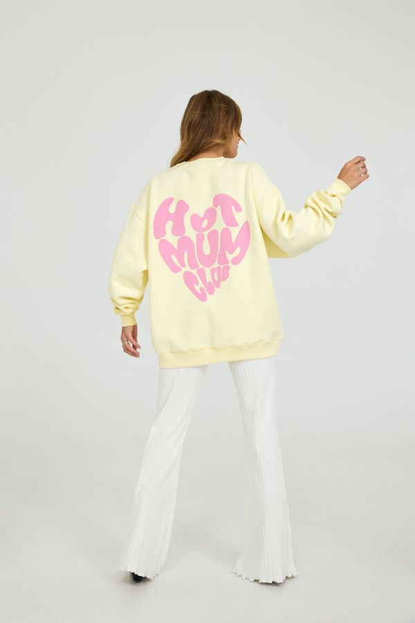Oh April OV Sweater Hot Mum Club Lemon