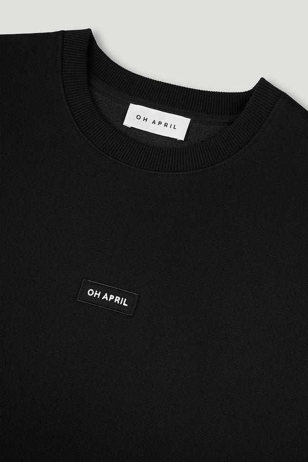 Oh April Oversized Sweater Black