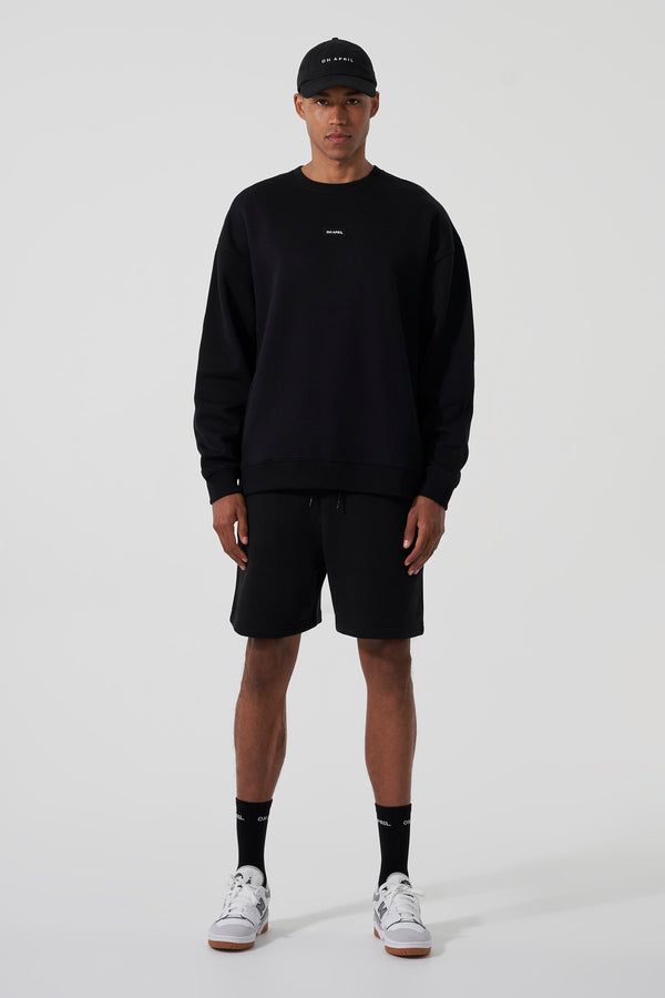 oh april Oversized Sweater Black