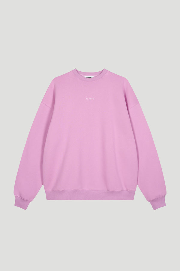 Oh April Oversized Sweater Bright Lilac