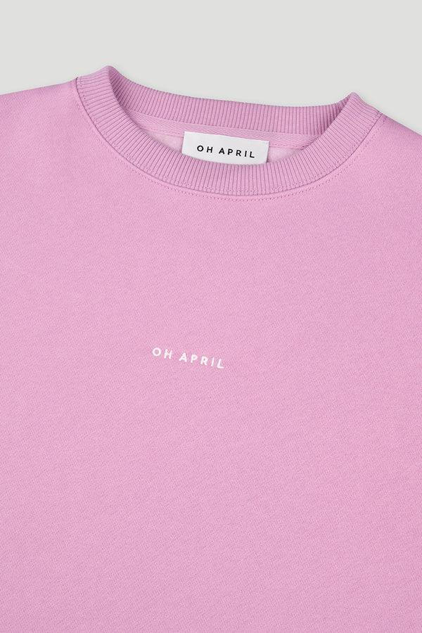 Oh April Oversized Sweater Bright Lilac