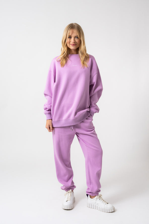 oh april Oversized Sweater Bright Lilac